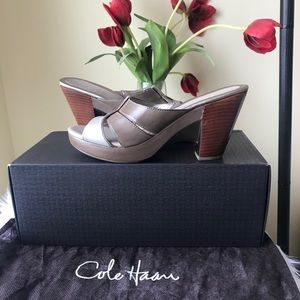 New Cole Haan platform slide sandals size 8.5